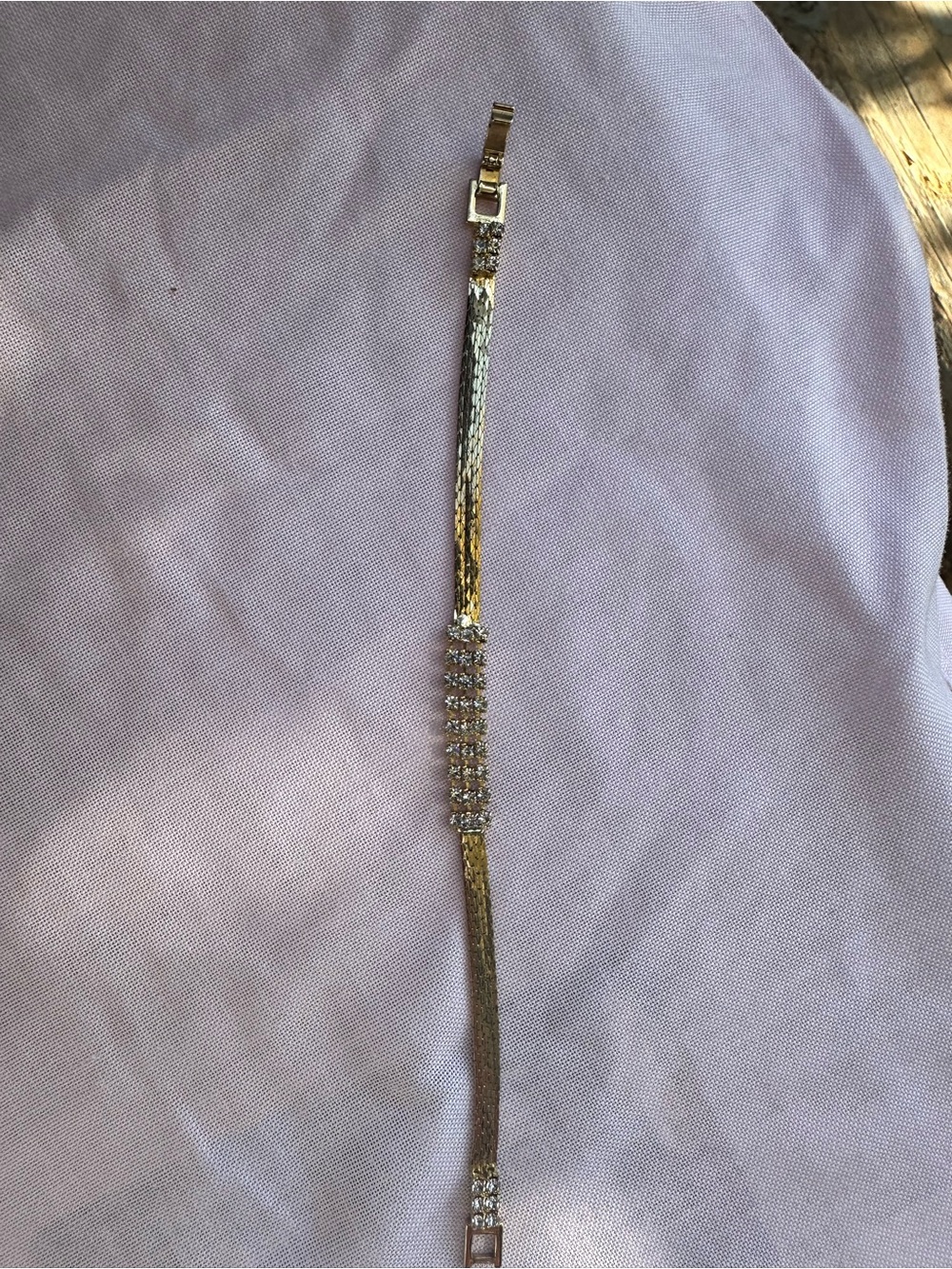 Gold Crystal-Embellished Women's Bracelet